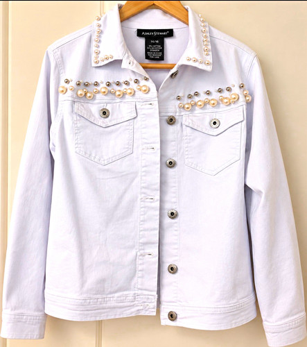 Ashley stewart white denim - ashley,